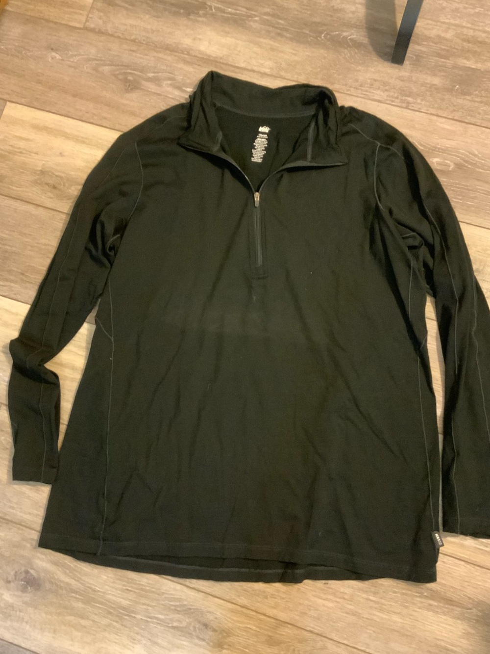 REI Men's Black Half-Zip Performance Pullover